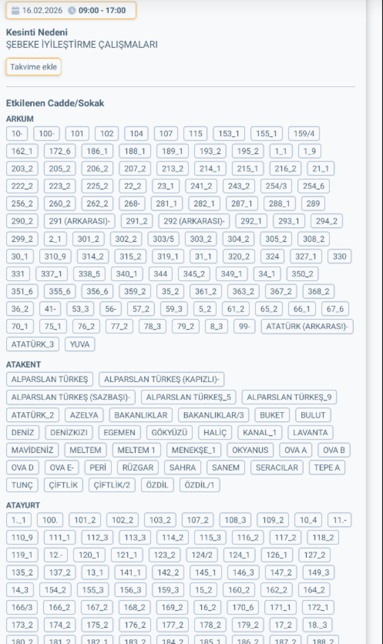 MERSİN SİLİFKE'DE ELEKTRİK KESİNTİSİ
