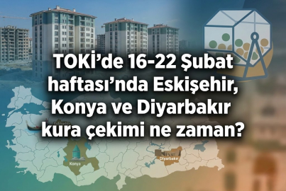 TOKİ KURA TAKVİMİ 16-22 ŞUBAT LİSTESİ: Eskişehir, Konya ve Diyarbakır kura çekimi ne zaman?