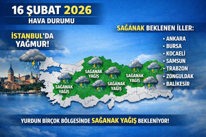 16 Şubat Pazartesi günü hava durumu nasıl? İstanbul’da yağmur var mı, hangi illerde sağanak bekleniyor?