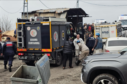 Maden ocağındaki göçükte mahsur kalan 3 işçiden biri kurtarıldı