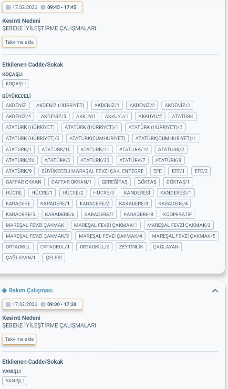 MERSİN GÜLNAR'DA ELEKTRİK KESİNTİSİ