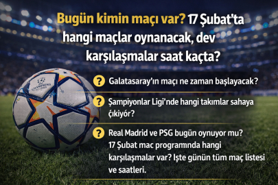 Bugün kimin maçı var? 17 Şubat’ta hangi maçlar oynanacak, dev karşılaşmalar saat kaçta?