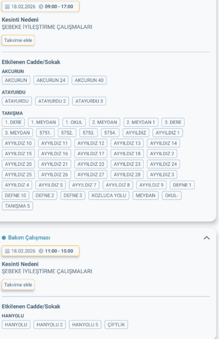 HATAY ALTINÖZÜ'DE ELEKTRİK KESİNTİSİ