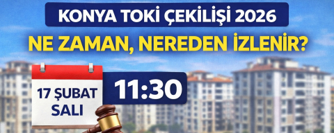 Konya TOKİ çekilişi sonuçları 2026?  TOKİ Konya kura sonuçları ve canlı yayın ekranı