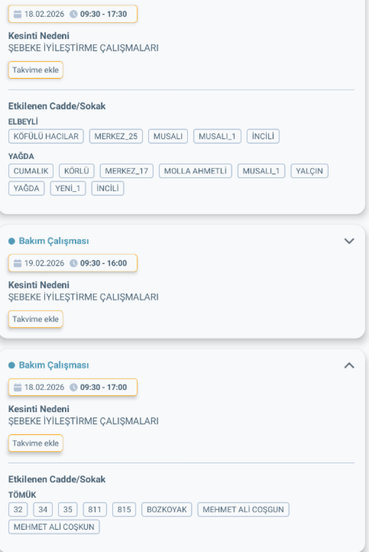MERSİN ERDEMLİ'DE ELEKTRİK KESİNTİSİ