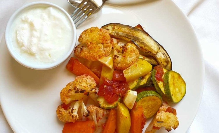 Fırında Karışık Sebze