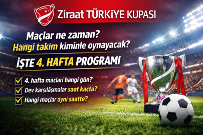 Ziraat Türkiye Kupası maçları ne zaman? Hangi takım kiminle oynayacak? İşte 4. hafta programı