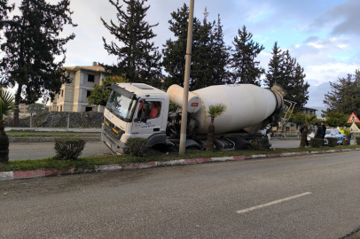 Hatay’da beton mikseri facianın eşiğinden döndü