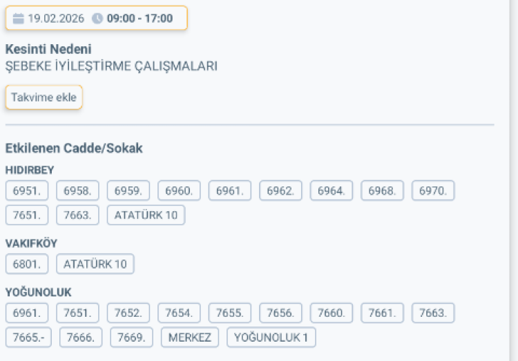 HATAY SAMANDAĞ'DA ELEKTRİK KESİNTİSİ