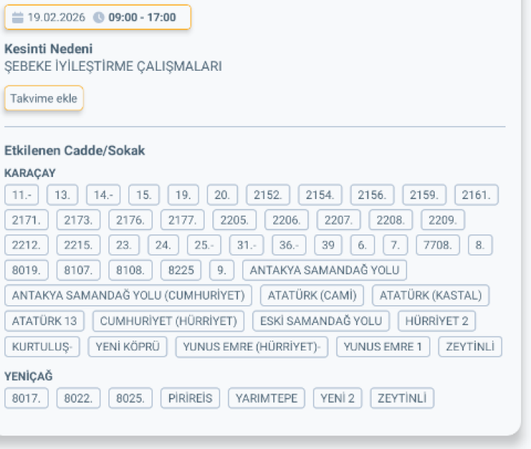 HATAY SAMANDAĞ'DA ELEKTRİK KESİNTİSİ 2