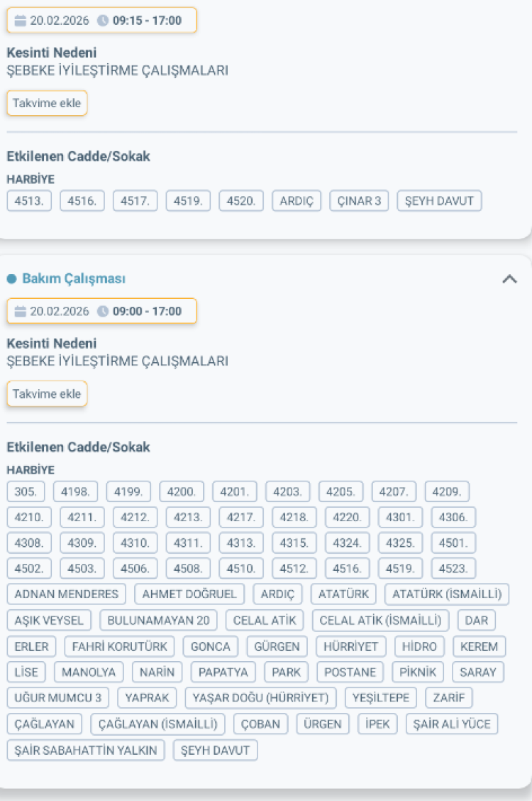 HATAY DEFNE'DE ELEKTRİK KESİNTİSİ 2