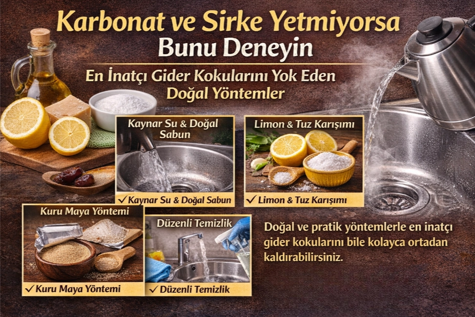 KARBONAT VE SİRKE YETMİYORSA BUNU DENEYİN: EN İNATÇI GİDER KOKULARINI YOK EDEN DOĞAL YÖNTEMLER