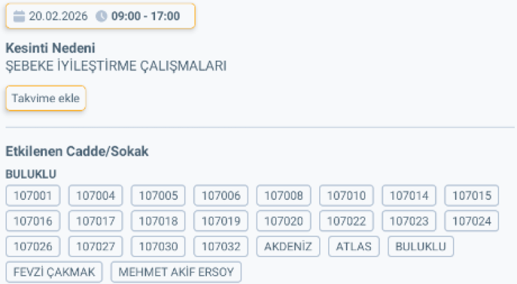 MERSİN TOROSLAR'DA ELEKTRİK KESİNTİSİ