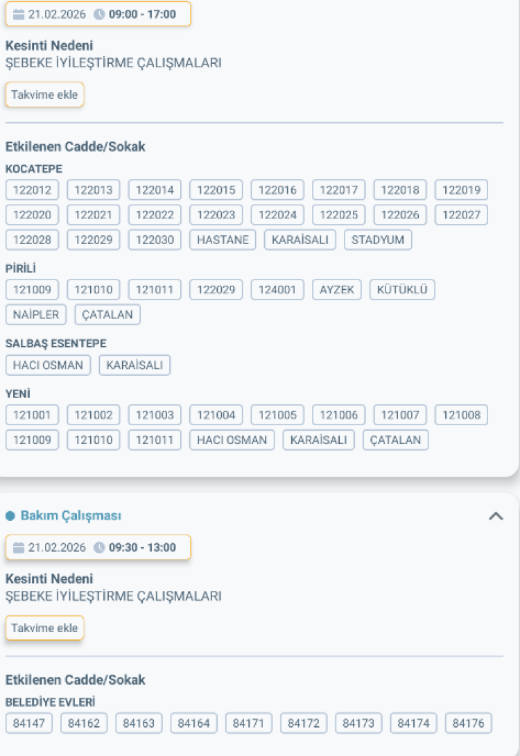ADANA ÇUKUROVA'DA ELEKTRİK KESİNTİSİ