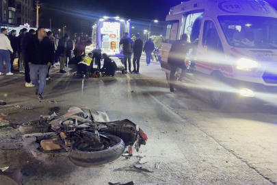 Aksaray’da feci kaza! Sürücü metrelerce savruldu