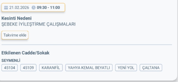 MERSİN MEZİTLİ'DE ELEKTRİK KESİNTİSİ 