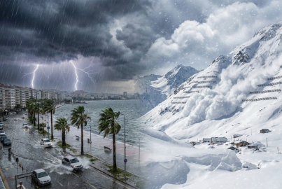 Meteoroloji'den çifte uyarı: Batı'ya sağanak yağış, doğu'ya çığ tehlikesi! (20.02.2026 Hava Durumu)