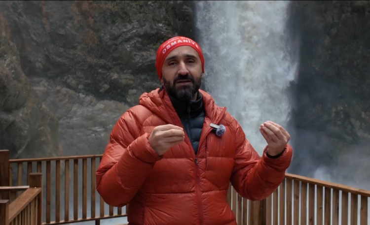 Osmaniye Karaçay Şelalesi sağanakla coştu 2