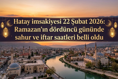 Hatay'da 22 Şubat 2026 imsakiyesi: Ramazan'ın dördüncü gününde sahur ve iftar saatleri belli oldu
