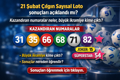 21 Şubat Çılgın Sayısal Loto sonuçları açıklandı mı? Kazandıran numaralar neler, nasıl sorgulanır?