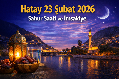 Hatay 23 Şubat 2026 sahur saati kaçta? İşte Hatay Ramazan imsakiyesi ve iftar vakti
