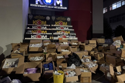 Adana’da ruhsatsız depoya baskın: 1 milyondan fazla reçeteli ilaç ele geçirildi