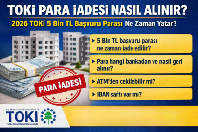 TOKİ PARA İADESİ NASIL ALINIR? 2026 TOKİ 5 BİN TL BAŞVURU PARASI NE ZAMAN YATAR?