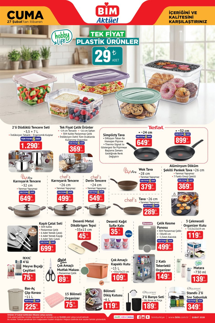 BİM aktüel ürünler kataloğu