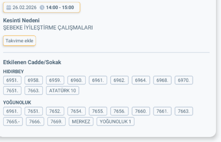 HATAY SAMANDAĞ'DA ELEKTRİK KESİNTİSİ