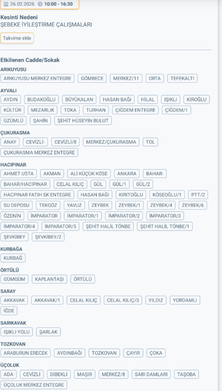 MERSİN GÜLNAR'DA ELEKTRİK KESİNTİSİ