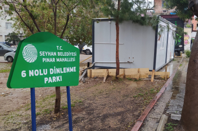 Seyhan'da yeşil alana yerleştirilen konteynerin sırrı çözüldü