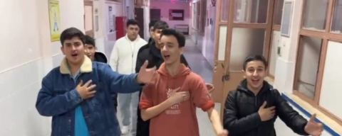 Osmaniye'de okul bahçeleri "Hu Der Allah" ile inledi: Sosyal medya akımı teneffüse indi