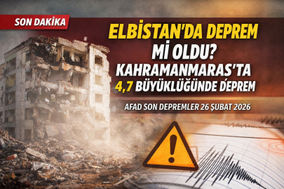 Son dakika Elbistan’da deprem mi oldu?  AFAD, KANDİLLİ son depremler 26 Şubat 2026