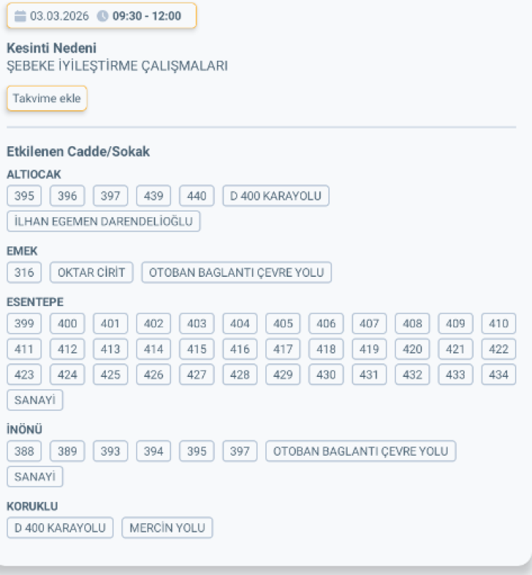 ADANA CEYHAN'DA ELEKTRİK KESİNTİSİ