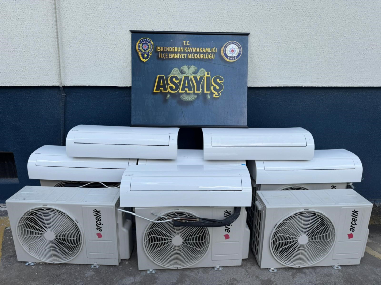 Hatay'da konteyner kentten klima çalan iki şüpheli tutuklandı 2