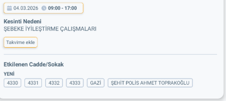 ADANA SARIÇAM'DA ELEKTRİK KESİNTİSİ