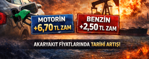AKARYAKIT FİYATLARINDA TARİHİ ARTIŞ! MOTORİNE 6,70 TL ZAM! BENZİN VE MAZOT KAÇ TL OLDU?