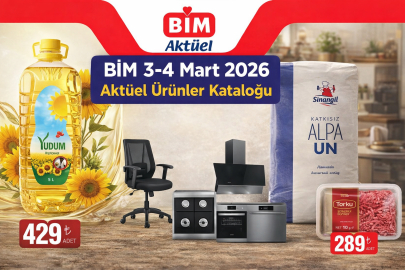 BİM 3-4 Mart 2026 aktüel ürünler kataloğu raflarda: Çalışma sandalyesi ve ankastre set dikkat çekiyor