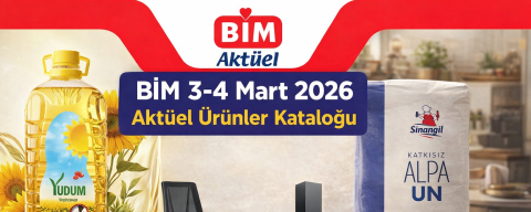 BİM 3-4 Mart 2026 aktüel ürünler kataloğu raflarda: Çalışma sandalyesi ve ankastre set dikkat çekiyor