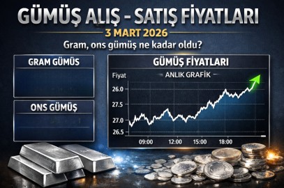 GÜMÜŞ ALIŞ–SATIŞ FİYATLARI 3 MART 2026 | GRAM, ONS GÜMÜŞ NE KADAR OLDU? CANLI GÜMÜŞ FİYATLARI