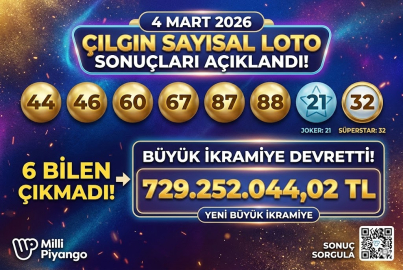 4 MART ÇILGIN SAYISAL LOTO SONUÇLARI AÇIKLANDI! BÜYÜK İKRAMİYE KİM KAZANDI? 6 BİLEN ÇIKTI MI?
