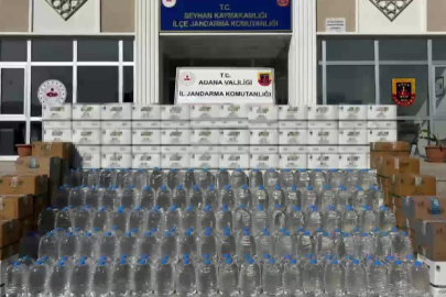 Adana’da 2 bin litre kaçak alkol ele geçirildi