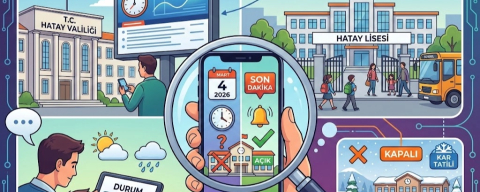 Hatay'da 4 Mart 2026 okullar tatil mi? Valilikten son dakika açıklaması geldi mi?