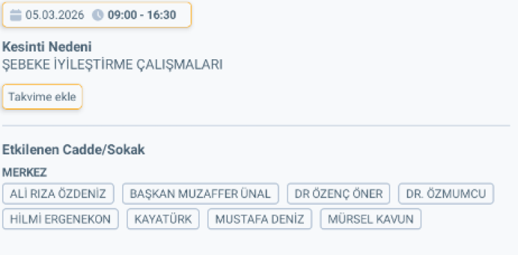 MERSİN BOZYAZI'DA ELEKTRİK KESİNTİSİ