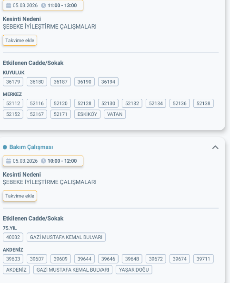MERSİN MEZİTLİ'DE ELEKTRİK KESİNTİSİ