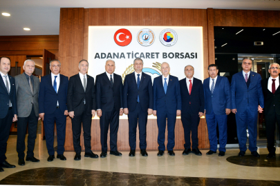 Vali Yavuz, Adana Ticaret Borsası’nın faaliyetleri ve projeleri hakkında bilgi aldı