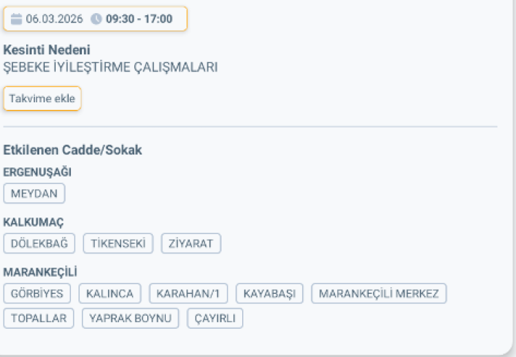 ADANA KOZAN'DA ELEKTRİK KESİNTİSİ