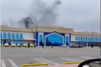 Nahçıvan Havalimanı’na İran’a ait kamikaze dronu düştü