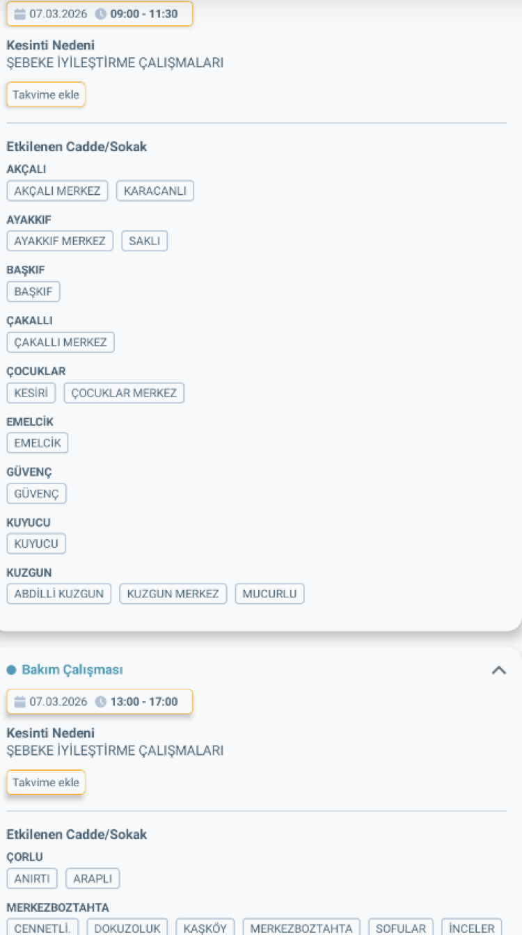 ADANA KARAİSALI'DA ELEKTRİK KESİNTİSİ