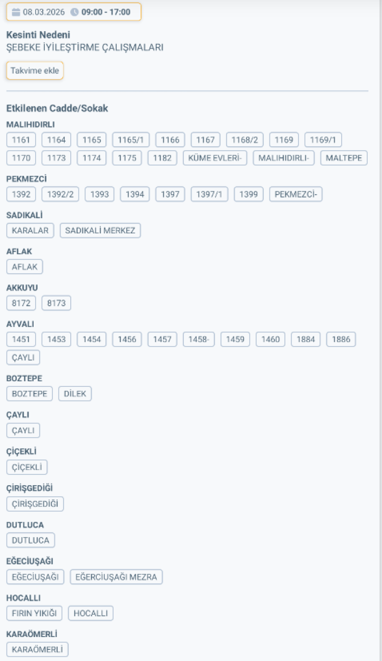 ADANA SARIÇAM'DA ELEKTRİK KESİNTİSİ